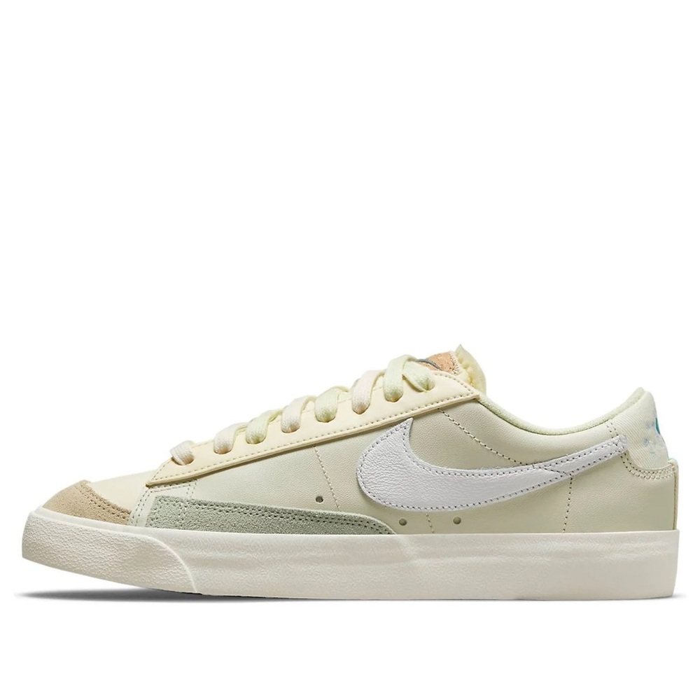 nike blazer low '77 sea glass women's sneakers shoes beige green